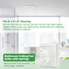 PIHIL C350GN Bathroom Grille Cover with Springs, Replacement for Broan-NuTone
