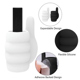 2 Pcs Chapstick Holder for Car – Lip Balm Holder No Melt, Easy Access & Stable Support, Perfect Car Accessories for Women(black&white)