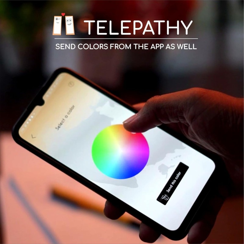 Telepathy Lamp – Touch One, Another Lights Up No Matter