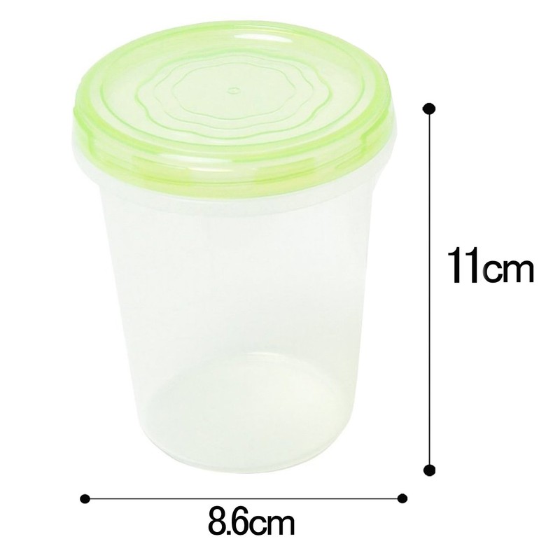 Sanko Plastic Food Storage Containers, Everypack, Round No.1, Deep, Set