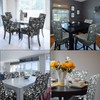 WedDecor Dining Chair Cover, Spandex Stretch Chair Seat Cover, Removable