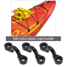 Be In Your Mind 12 Pcs Kayak Deck Loops Nylon Pad Eye Tension Portable Kayak Pad Eyelets Set with 24 Screws for Kayak Canoe Replacement Parts