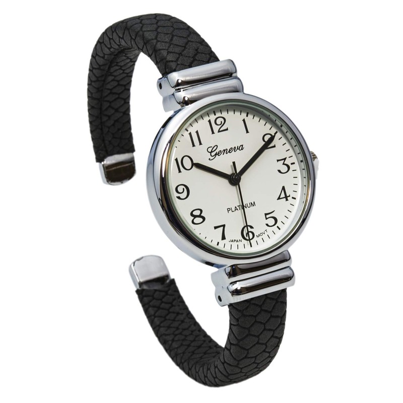 NYKKOLA Classic Small Face Crystal Bracelet Watches Snake Style Band