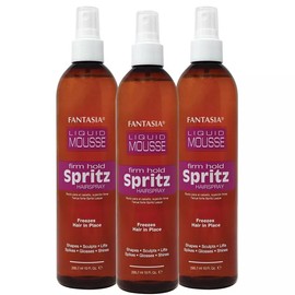 3 Pack Fantasia IC Liquid Mousse Spritz Firm Hold Hair Sprays 10 oz, Free Ship!