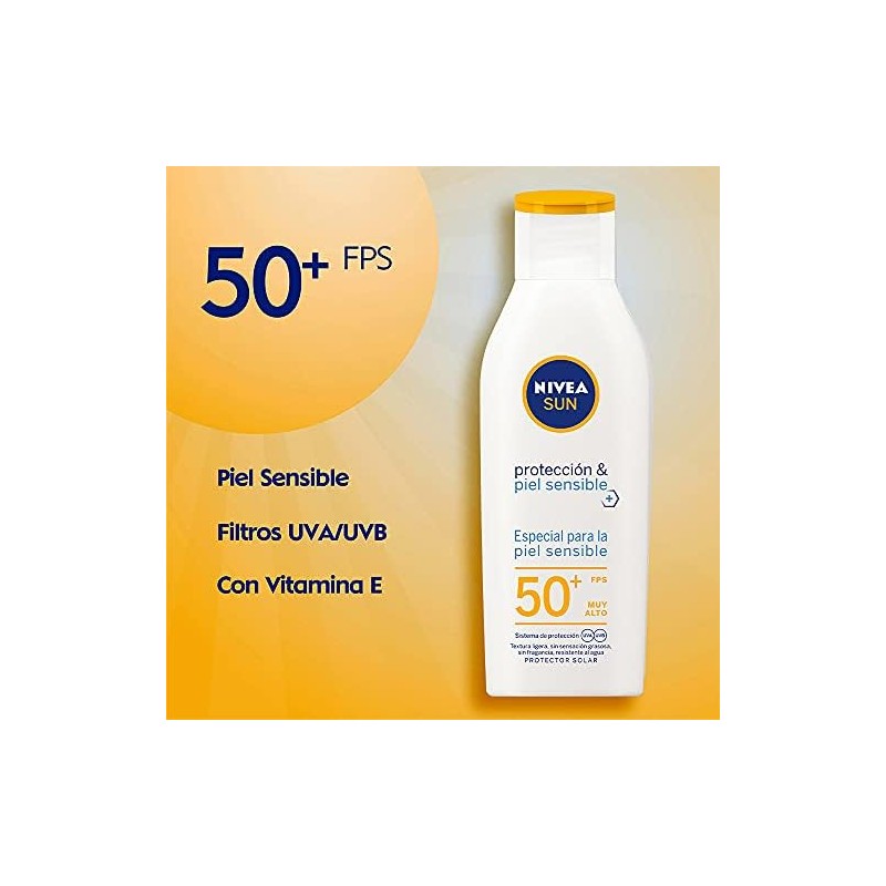 Nivea Sun Protector Solar Loción Fps 50 Para Piel Sensible