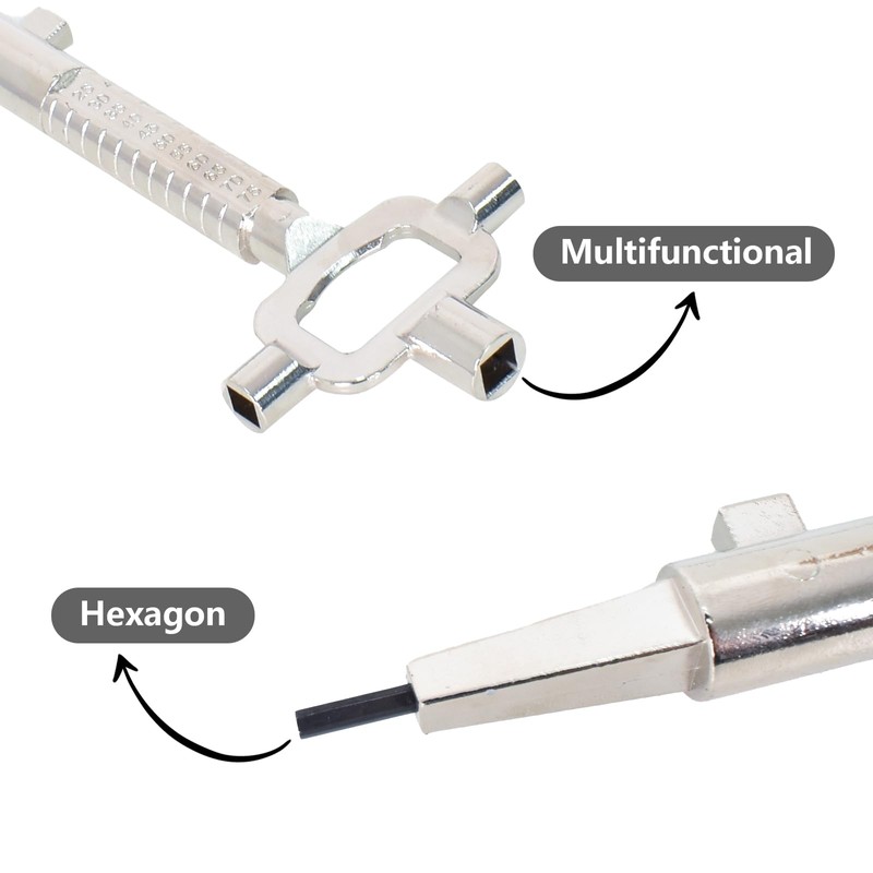 Universal Construction Key, Architect Key Construction Site Key with Cylinder