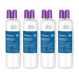 Fancial NSF Certified Refrigerator Water Filters Replacement for Whirlpool, Maytag, KitchenAid-Compatible with EDR1RXD1,W10295370A, Filter 1, WHR1RXD1,6-Month Long Life,four-pack