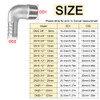 TopHomer 304 Stainless Steel 90 Degree Elbow Adapter, Leak Proof,