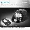 Partsam 5pcs 12LEDs Smoke/White Cab Roof Top Marker Running Lights