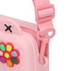 Kids Single Shoulder Camera Bag DIY Cartoon Decors Shock Absorbing