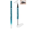 Double Ended Eyeliner Pen Quick Dry Waterproof Long Lasting Shimmer