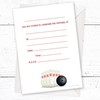 Olivia Samuel 20 x Bowling Party Birthday Invitations - Kids