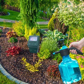 Moisture Meter, Plant Soil Moisture Meter Indoor & Outdoor, Hygrometer Moisture Sensor Soil Test Kit Plant Water Meter for Garden, Farm, Lawn (No Battery Needed)