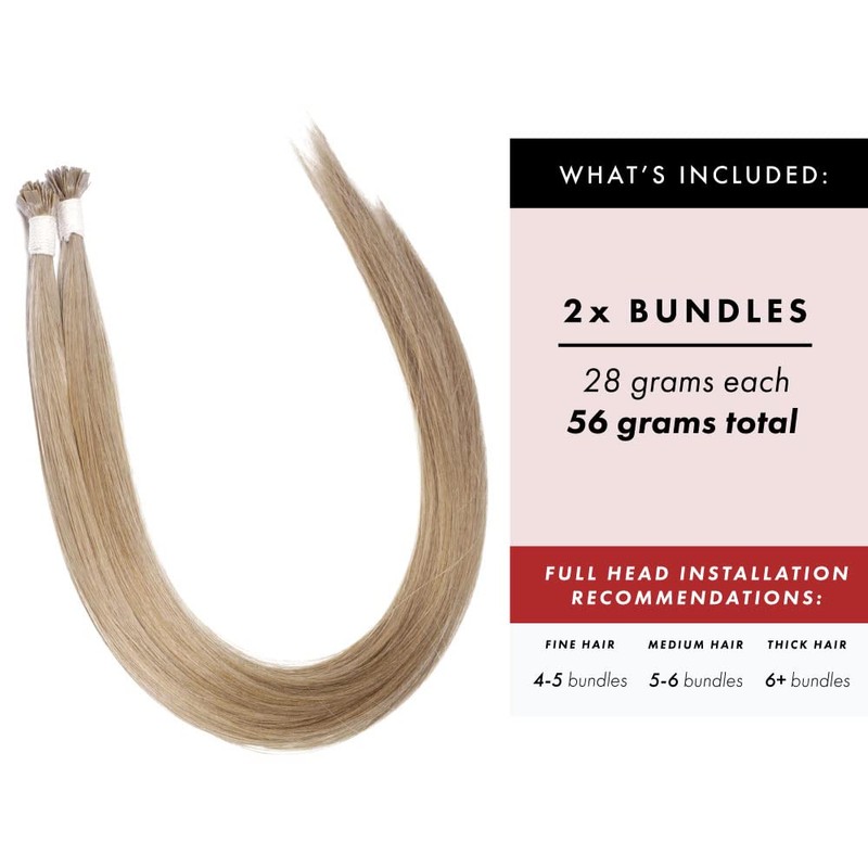 U Tip Hair Extensions by Everlong, Remy Human Hair, Fusion