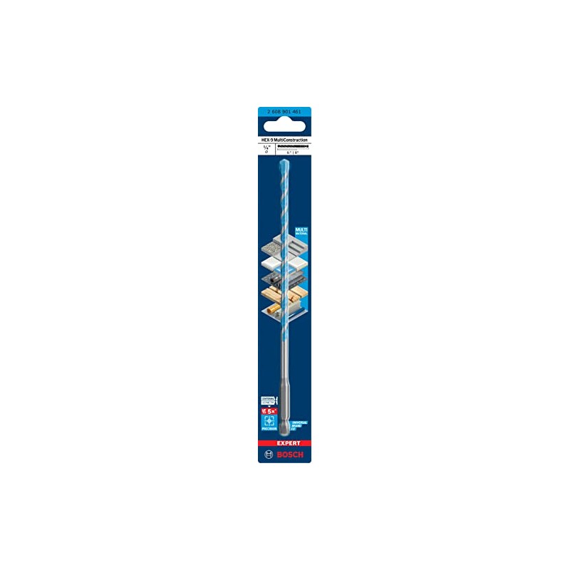 Broca Bosch EXPERT HEX-9 Ø1/4" X6" X8"