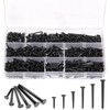 Swpeet 1200Pcs 6 Sizes 10mm/13mm/16mm/19mm/22mm/25mm Metal Nails Tacks Assortment Kit,