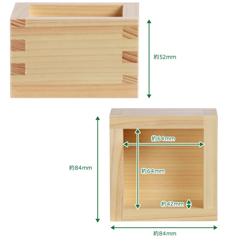 Morikuru (Morikuru) Lid-Attached 1 Go Masu, Cypress, Made in Japan,