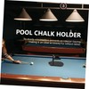 KOMBIUDA Sturdy Pool Chalk Holder for Billiard Tables Convenient Design