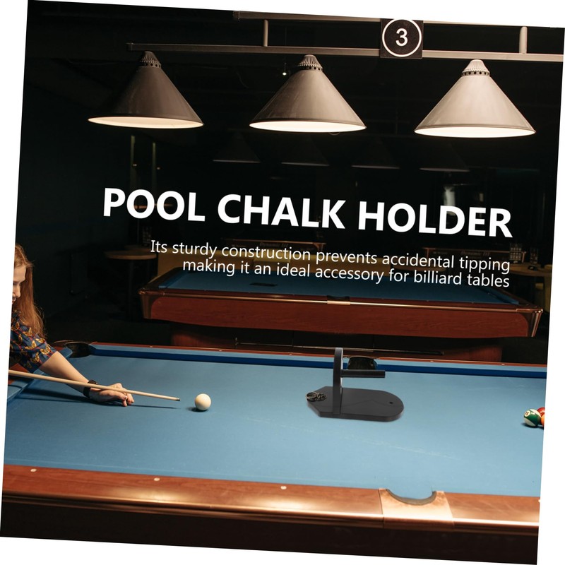 KOMBIUDA Sturdy Pool Chalk Holder for Billiard Tables Convenient Design