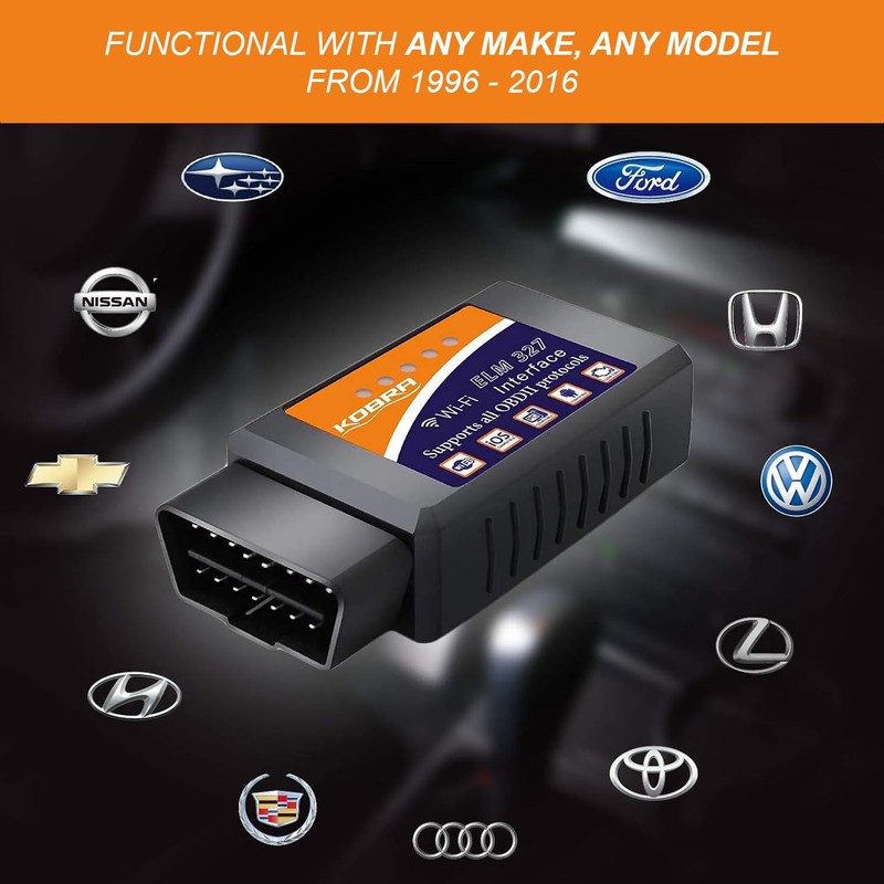 OBD2 Scanner & WiFi Car Code Reader – Clears Check