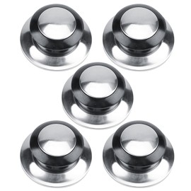 5 Pcs Heat Resistant Pot Pan Lids Knob with Gaskets, Crock Pot Lid Carote Handle Replacement Parts, Potcroc Pot Replacement Lids for Pots and Pans Slow Cookers Skillets Kitchen Cookware Covers