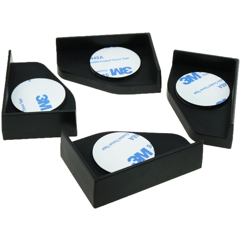 heyous 4PCS Black Plastic Fish Tank Corner Protector Aquarium Glass