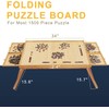 TEAKMAMA 1500 Piece Wooden Jigsaw Puzzle Board with 4 Drawers,