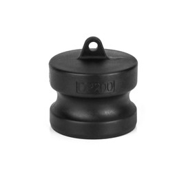 QWORK Polypropylene Type DP Cam & Groove Fitting - 2" Male Camlock Dust Plug, 2 Pack