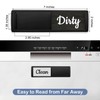 Dishwasher Magnet Clean Dirty Sign, Farmhouse Rustic Wood Design Black