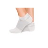 OrthoSleeve - Calcetines ortopédicos para fascitis plantar (mediano, invisible, blanco)
