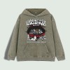 Vertebrae Graphic Hoodie 100% Cotton US Warehouse 6 ColorsColor: Brown,