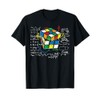 Cube Magic with Maths Equations | Retro Nerdy Rubik T-Shirt