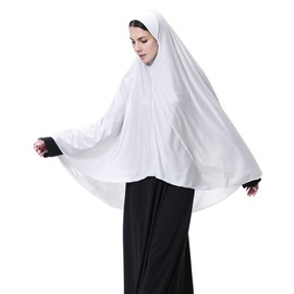 Nun Sister Oversized Long Headscarf Muslim Cap Turban Hijab Scarf Soft Breathable Islamic Headwear Head