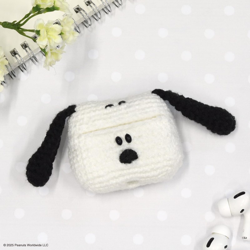 Gourmandies SNGG-109A Peanuts Snoopy Knitting Case for AirPods Pro (2nd
