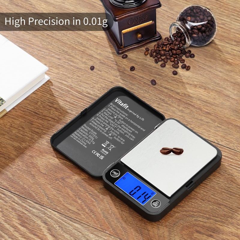 Vitafit 500g Digital Pocket Scale,High Accuracy Assured by Scale Professional