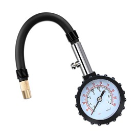 MUFUSHAN Air Gauge, Tire Gauge, Air Pressure Gauge, Air Pressure Gauge, Racing Air Gauge, Straight Chuck, Automobile, Tire Compressor, Air Pump, Air Compressor, Maximum Measured Value 700 kPa