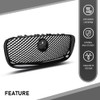 DOTCOM Front Upper Mesh Grille W/Emblem Compatible with Jaguar XF
