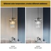 BBLLWJ Modern Pendant Light Black Pendant Lights Crystal Chandeliers Adjustable