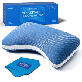 Dreamara Side Sleeper Pillow, Cooling Crescent Memory Foam Queen Pillow 1PK