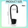 20PCS Plastic Coated Bungee Cord Hooks Spiral Shock Cord Hook