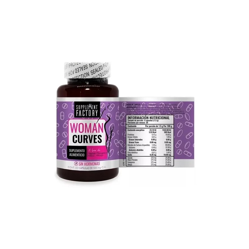 Supplement Factory Woman Curves 60 Caps Sfn