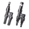 Cleqee MC4 Solar Panel Connector Y Shape MC4 Connector Solar