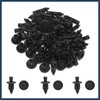 INFINAUTO 30pcs Black 6mm Hole Diameter Car Door Plastic Rivets