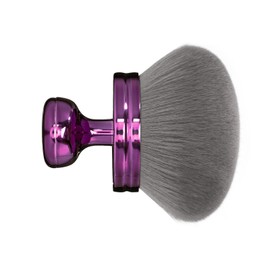 TELAIN Extra Large Body Makeup Brush – 8 cm Round Head Kabuki Brush for Self-Tanner, Leg Makeup & Bronzer, Includes Storage Bag, Wet & Dry Use (Purple)