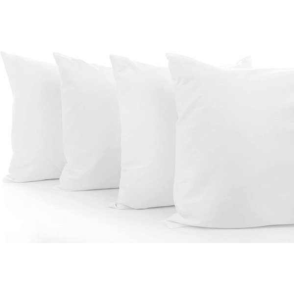 HOUSE OF THREADS White Pillow Cases 4 Pack - Premium