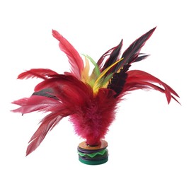 Kick Shuttlecock, 20CM Fadeless Colorful Feathers Chinese Shuttlecock Adults, Chinese Jianzi Foot Feather Sports for Indoor and Outdoor Tennis and Racquet Sports Badminton Shuttlecocks 1 Pc
