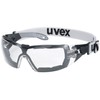 Uvex Pheos Supravision Extreme Safety Glasses with Headband - Transparent/Grey