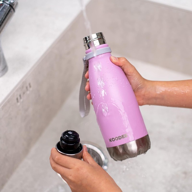 koodee 12 oz Stainless Steel Water Bottle Double Wall Vacuum