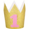 Pink First Birthday Crown