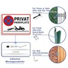 SINMAO XL Private Parking Sign with Posts Metal 25 x